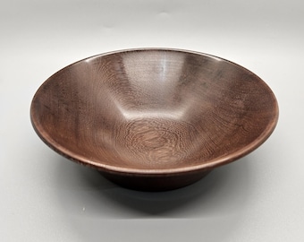 Turned Black Limba Wooden Bowl