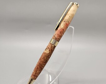 Maple Burl Dyed Wooden Pen