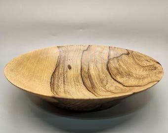 Turned Black Limba Wooden Bowl