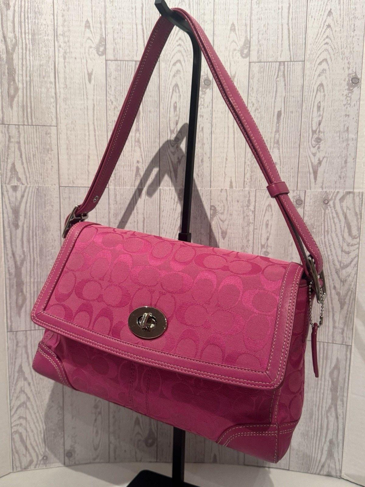 Pink Coach Soho Flap Bag - Etsy
