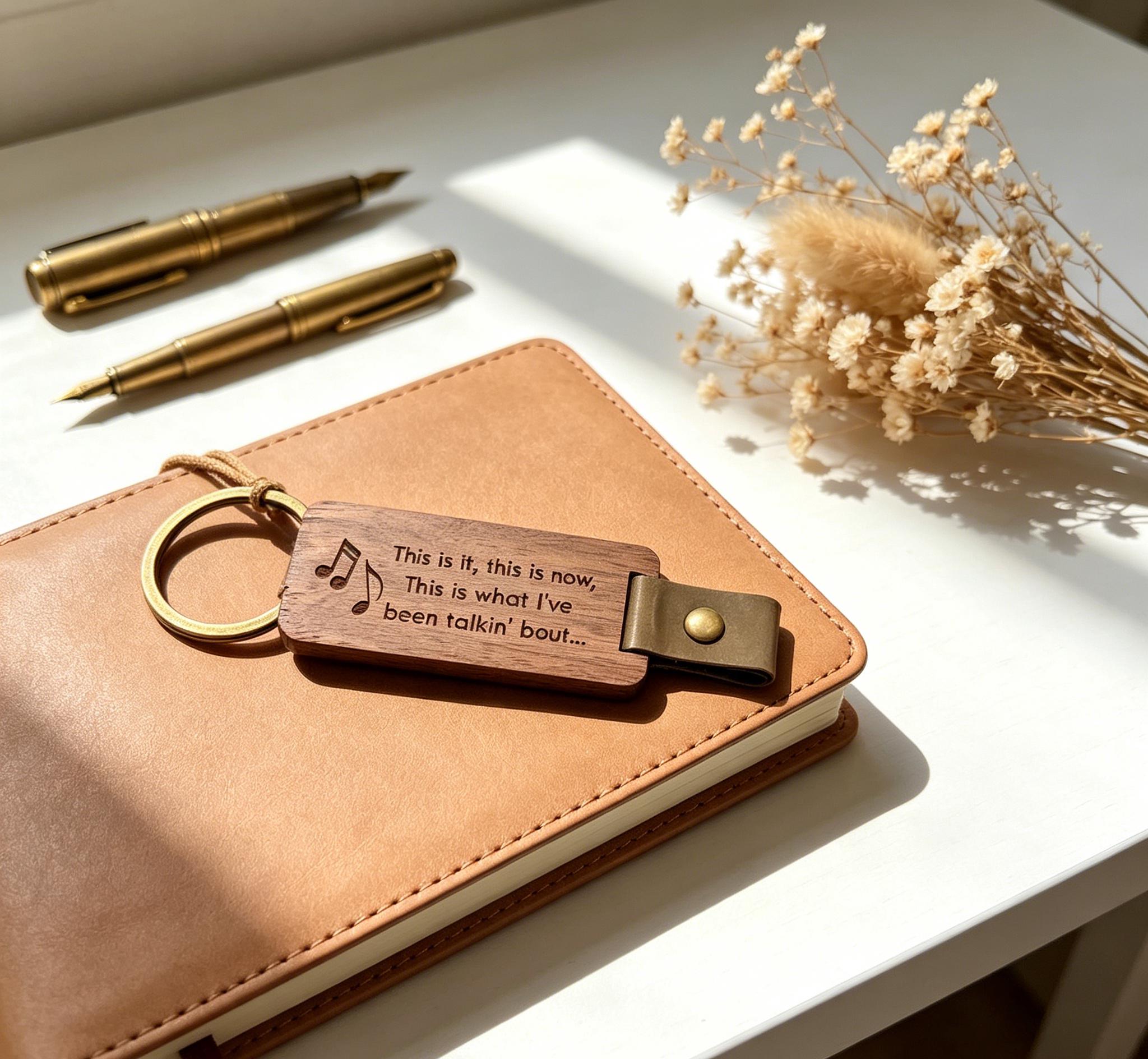 Personalized Wooden Keychain, Custom Engraved Drive Safe Key Tag, 2026 ...