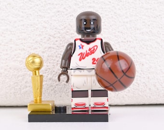 Kobe Bryant All-Star Legacy Set, NBA King and Champion Minifigure, Ultimate Honor Display, Graduation Gift for Son or Basketball Fans