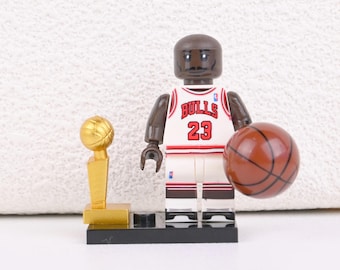 Michael Jordan The GOAT Championship Set, 6x NBA Champion with Trophy Ultimate Collectible, Father's Day Gift for Dad