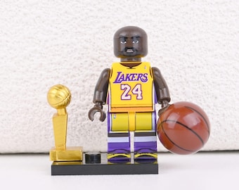 Kobe Bryant Mamba Dynasty Set, 5x NBA Champion with Trophy Collectible, Legacy Display, Birthday Gift for Basketball Fans