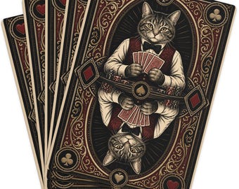 Custom Cat Poker Cards Deck: Personalized Playing Cards, Glossy UV-Coated