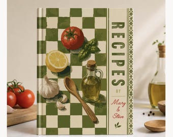Custom Recipe Book, Personalized Cookbook, Family Recipe Organizer, Kitchen Keepsake, Housewarming Gifts