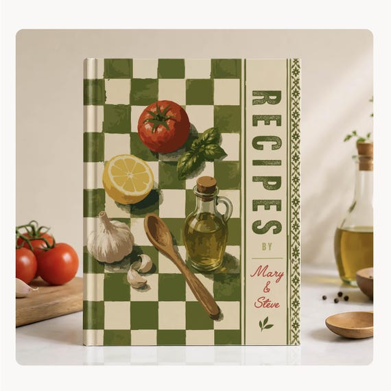 Custom Recipe Book, Personalized Cookbook, Family Recipe Organizer, Kitchen Keepsake, Housewarming Gifts