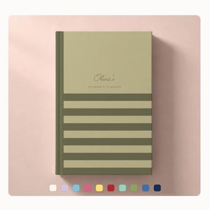 Personalized Academic Planner, Custom Student Planner, Undated College Organizer, Grade Tracker (6x9)