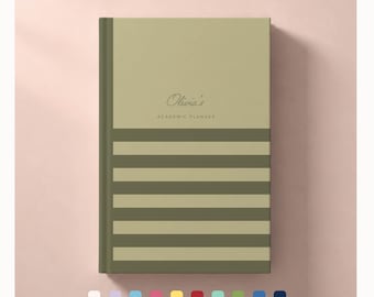 Personalized Academic Planner, Custom Student Planner, Undated College Organizer, Grade Tracker (6x9)