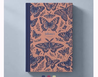 Personalized Planner 2026-2027, Daily or Weekly Planner, Butterflies, Custom Monthly Agenda, Goal tracker