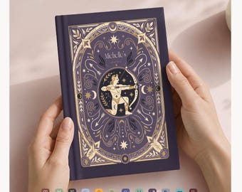 Sagittarius Notebook, Astrology Theme Personalized Journal, Zodiac Sign, Ruled/Dotted/Blank Pages, Softcover/Hardcover