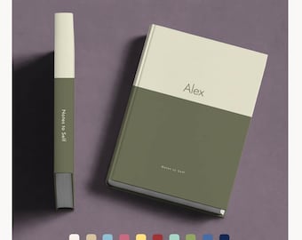 Custom Notebook, Personalized Journal for School Work Notes or Writing