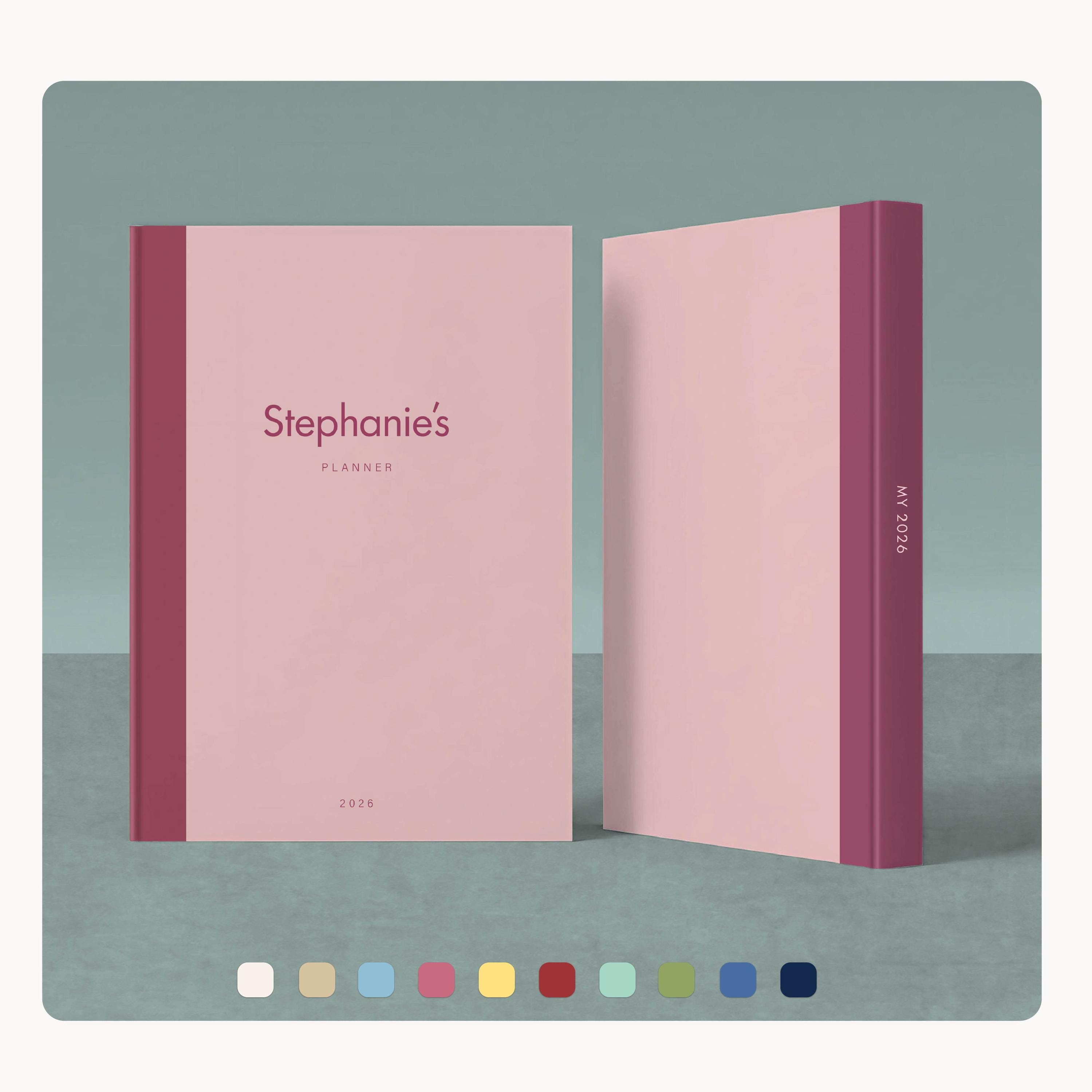 Custom Minimal Daily Planner: Personalized 2026-2027 Agenda, Academic Planner, Habit Tracker