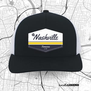 Nashville Flagge Trucker Patch Cap: Tennessee Tristar Snapback Music City Souvenir Cap