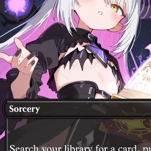 Proxy Karte - Demonic Tutor Proxy Karte - Laplus Art, Casual Play, S33 German Black Core