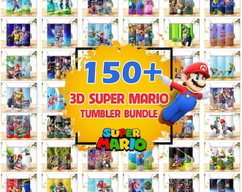 150+ MRI-bundel magere beker, Mari0 Bros Tumbler Wrap png, videogame Tumbler Wrap png, direct downloaden