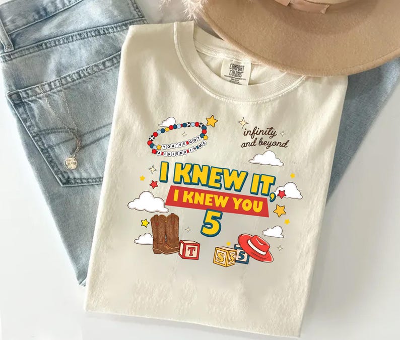 Comfort Colors I Knew It, I Knew You TSwift Shirt, You've Got A Friend In Me Toy Story 5 Shirt,Disneyland Pixar Toy Story 5,TSwift Music Tee 画像 5