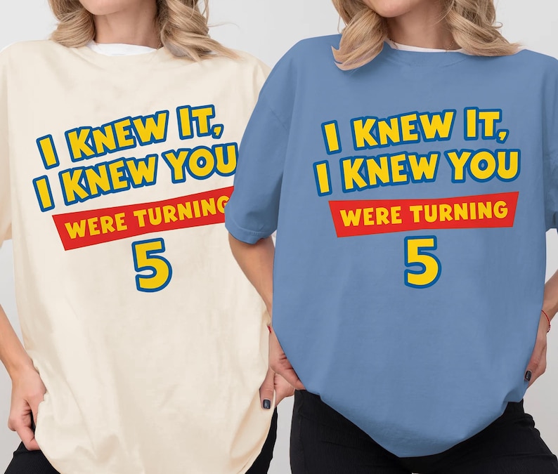 Disneyland Pixar Toy Story 5 I Knew It I Knew You Swift Shirt,TSwift Toy Story 5 Birthday Shirt, Toy Story Were Turning 5 image 4