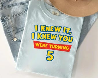 Disneyland Pixar Toy Story 5 I Knew It I Knew You Swift Shirt,TSwift Toy Story 5 Birthday Shirt, Toy Story Were Turning 5