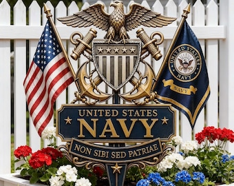 Army Veteran Garden Stake, This We'll Defend Yard Sign, Military Retirement Gift, Proud Army Family Decor, Patriotic Lawn Ornament