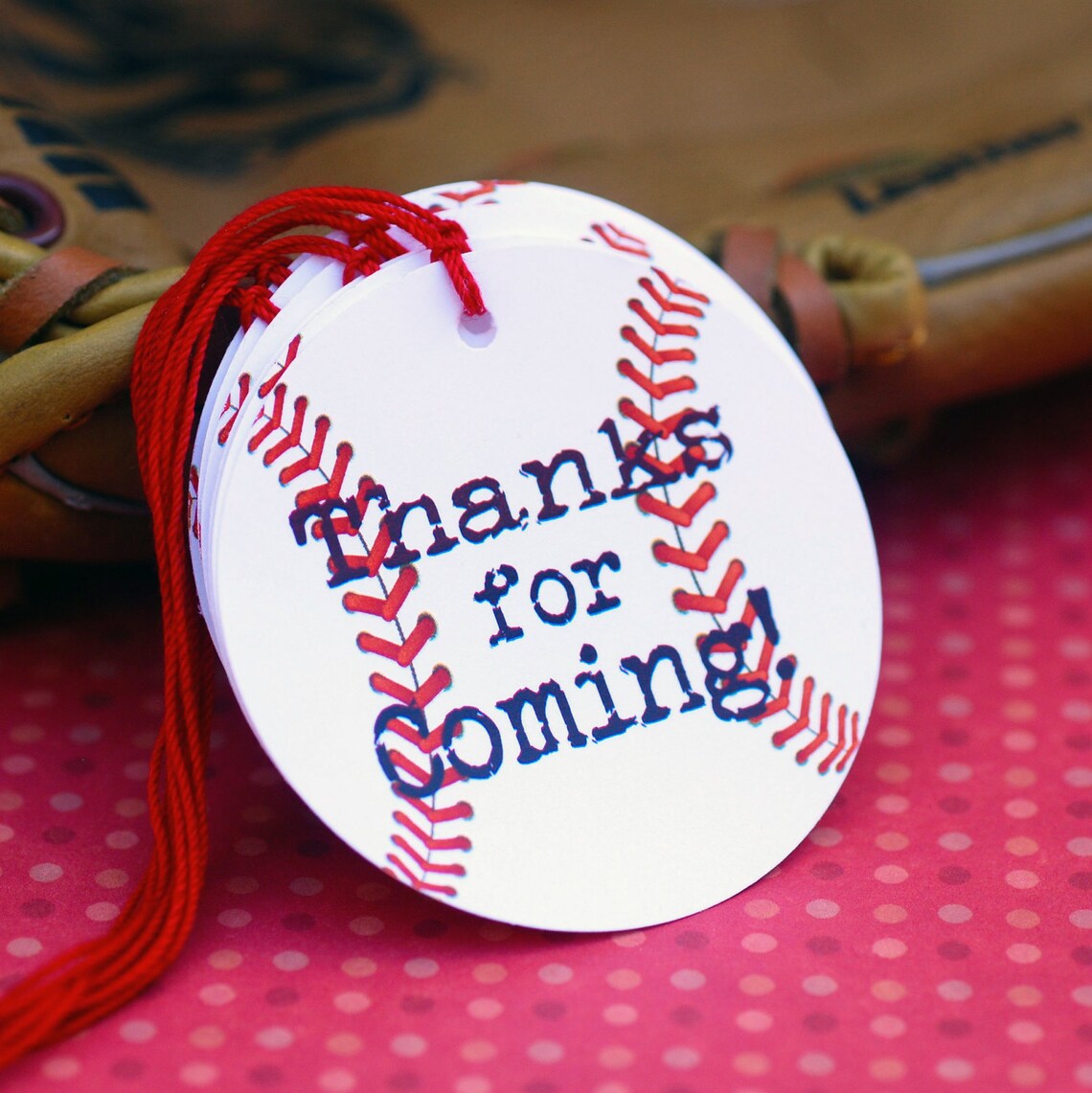 Baseball Themed Party Favor Tags Etsy