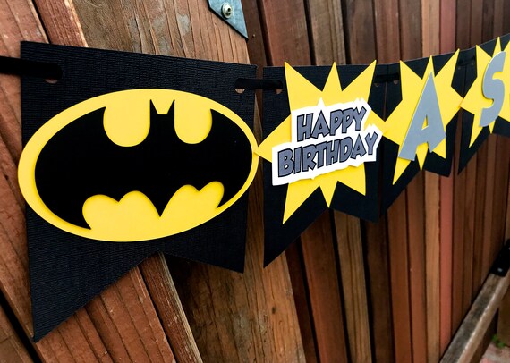 Superhero Birthday Personalized Banner