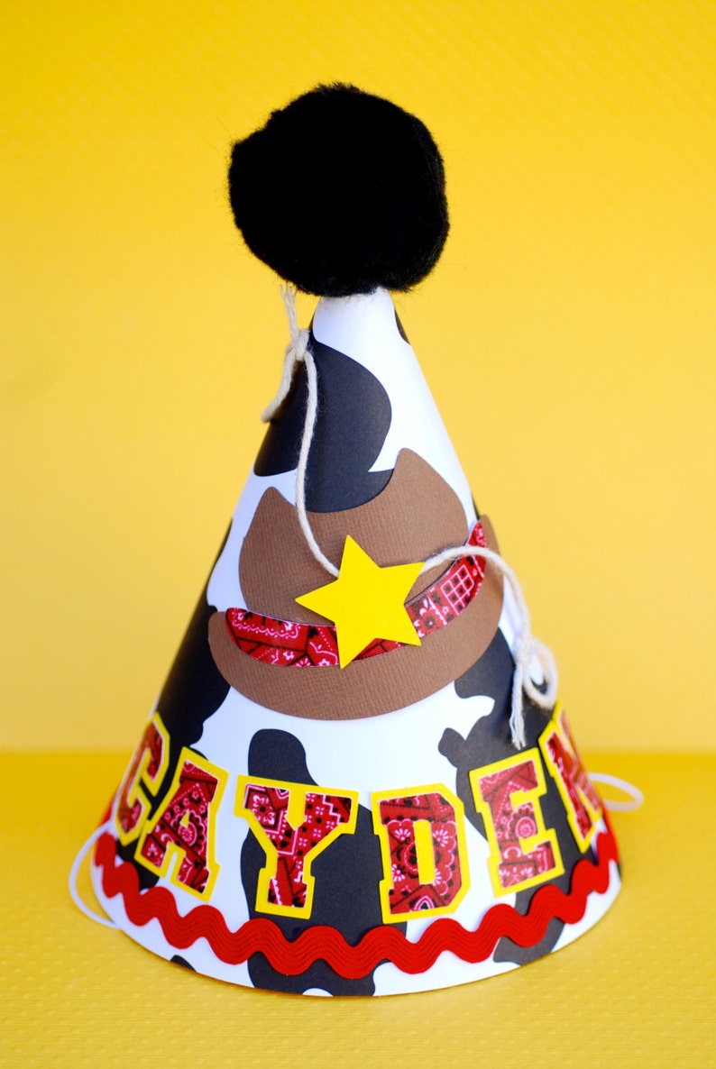 Personalized Custom Cowboy Birthday Hat 