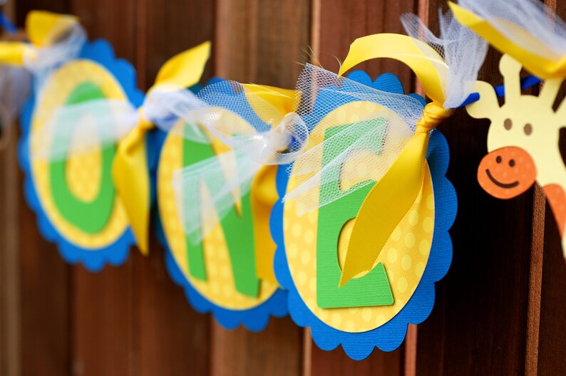 Jungle Themed High Chair Banner Etsy