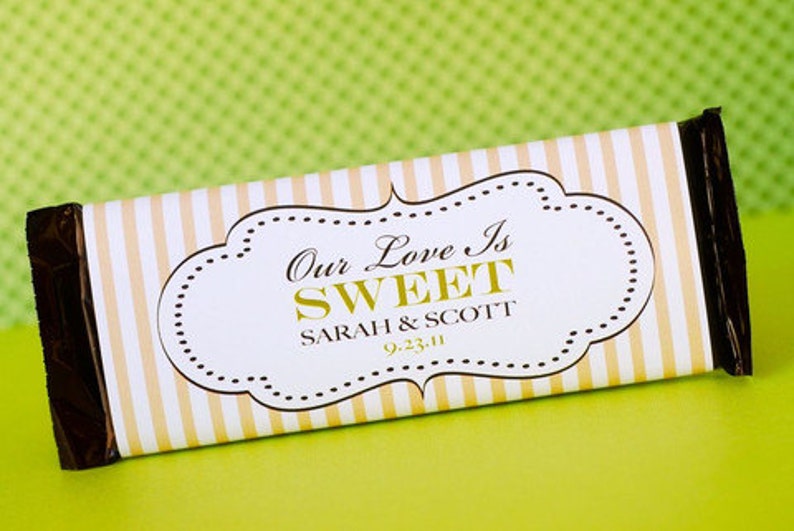 Wedding Candy Bar Wrappers Etsy