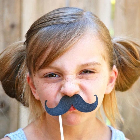 MIx and Match Mustache Photo Props - set of 12 Il_570xn