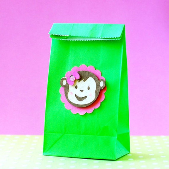 Mod Monkey Inspired Party Favor Bags Etsy