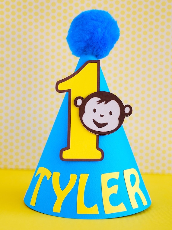 Custom Mod Monkey Inspired Party Hat - personalized with name and age Il_570xn