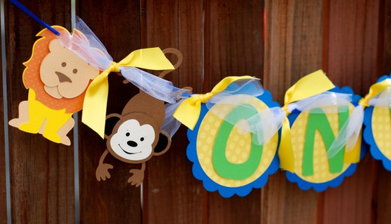Jungle Themed High Chair Banner Il_570xn