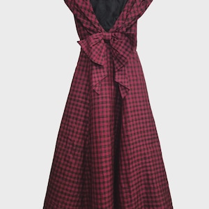 red tartan wedding dress Red plaid wedding dress