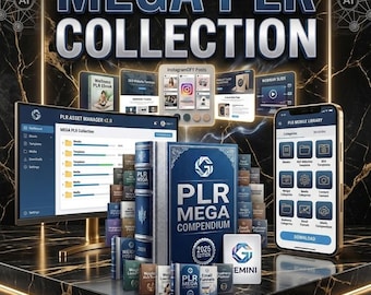 100 DFY Products, Mega PLR Collection Digital Download with Private Label Rights for Passive Income, Online Business, and Affiliate Growth