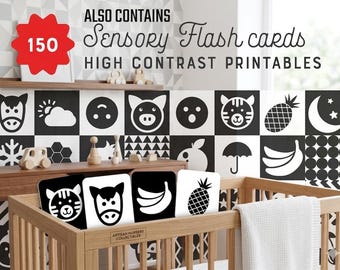 Toddler Learning Materials for Homeschool Decor, Educational Posters and Flash Cards Mega Bundle, Preschool Classroom Wall Art & Playroom