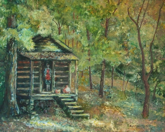 The Old Cabin Log Cabin Grandma S House Woodlands Etsy