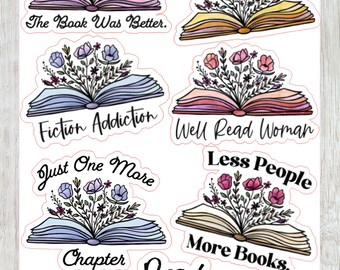 Reading Stickers, Bookish Stickers
