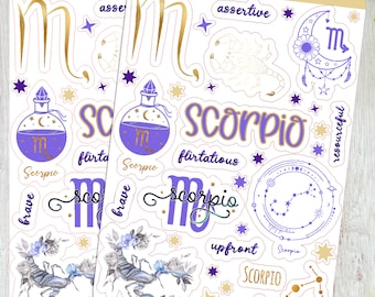 Scorpio Zodiac Stickers | Astrological Sign Stickers