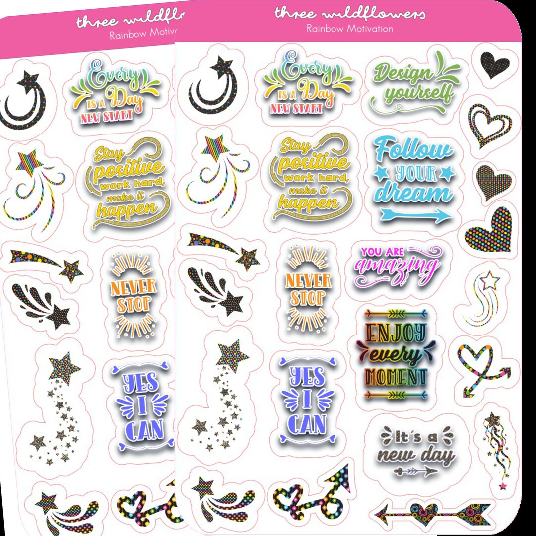 Motivational and Inspirational Planner Stickers - Etsy