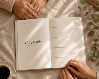 Dementia Memory Book Printable | A Mother's Story | 36 Page Life Story Journal | Editable Canva Template Instant Download
