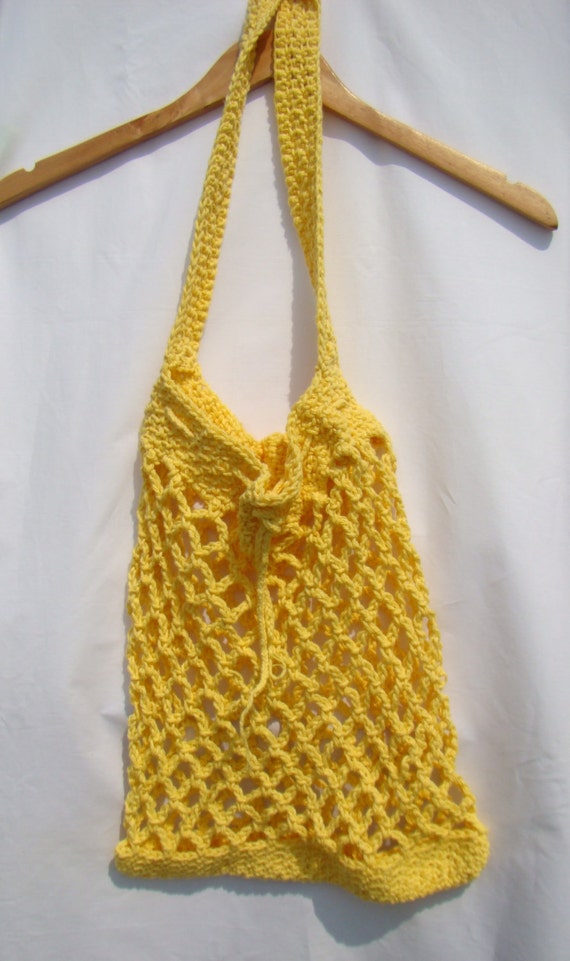 Crochet Market Bag Eco Friendly Tote Mesh Produce Bag | Etsy