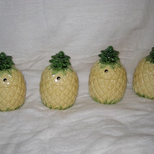 Set med 4 keramiska ananasmuggar Orchids of Hawaii Japan