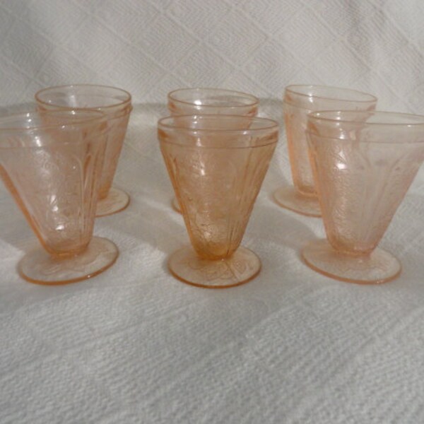 Depression Glass Dessert Cups Etsy