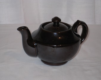 Small Brown Lusterware Teapot Japan