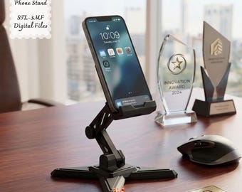 Verstellbarer Waben-Telefonständer STL - Modulare 3D-Druckdatei (Digitaler Download)