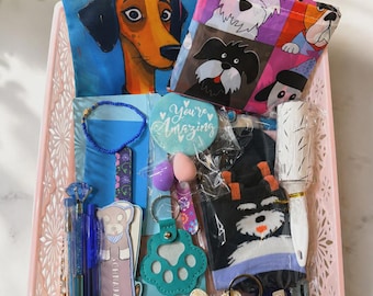 Dog Lover Mystery Box | Puppy Surprise Stationery, Self-Care, Household Goodies