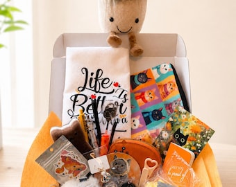 Cat Lover Gift Box | Cozy Critter Assorted Cat Themed Goodies