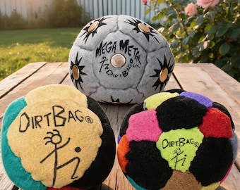 Handgjord Hacky Sack Footbag, mjuk jongleringsboll, retro 90-tals utomhusstrandleksak för barn och vuxna