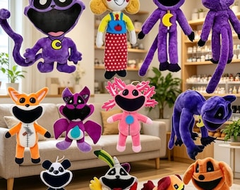 Peluche de Poppy Hell Dog de Smiling Critters, peluches de CatNap DogDay y personajes, peluches coleccionables de juegos de terror